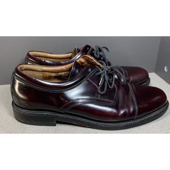 Johnston Murphy Passport Burgundy Leather Cap Toe‎ Lace Up Oxfords Men\'s 10 M main image 9